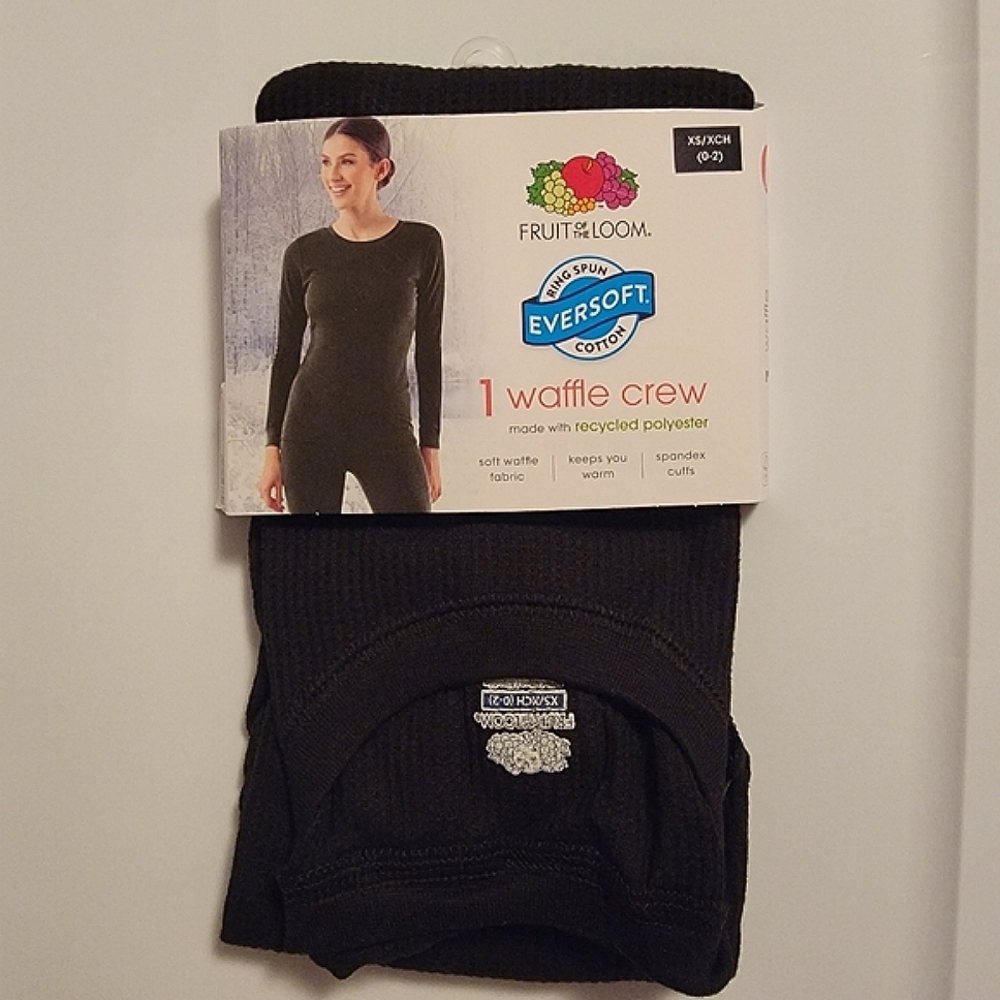 Waffle Crew Neck | Fruit of the Loom Women's Eversoft Waffle Thermal Top